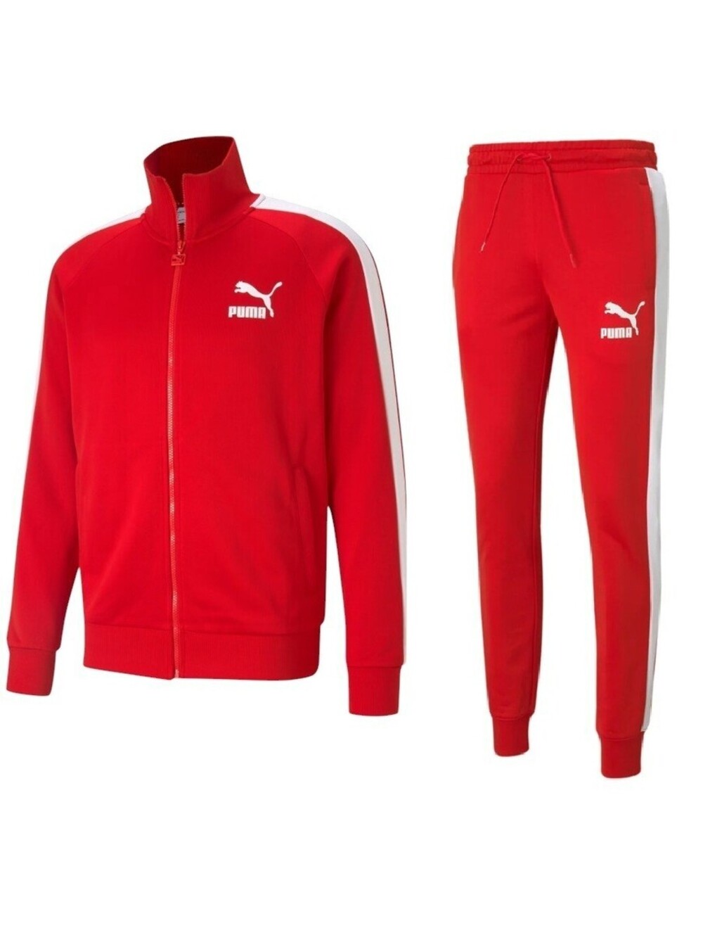 PUMA Iconic T7 Track Suit Jacket Top & Pants Men's Size LARGE L